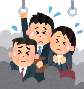 電車のつり革が怖いし気持ち悪い!つかまらない方法は体幹を鍛える以外にもある